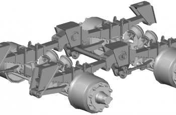 Подвеска двускатная 2*12т высокая рессорная Fuwa 161.30-2900004-EG00